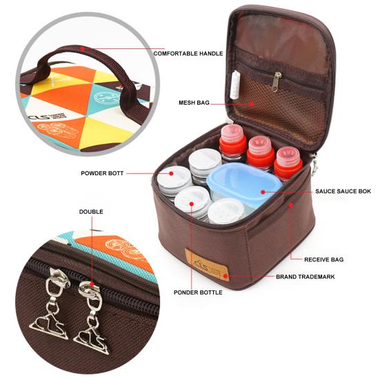 1 Set Gewürzglas Aufbewahrungstasche Große Kapazität Wasserdicht Gewürzaufbewahrung Gewürz Salz