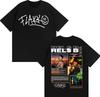 Rapper RELS B Skinny Flakk Tour Merch T-Shirts Unisex Mode Hip Hop Vintage T-Shirt Lässig Rundhals Re Baumwolle Kurzarm Top