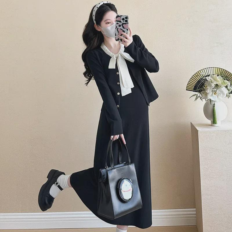 Korean Style Autumn Fashion: Elegant Maternity Wear Set