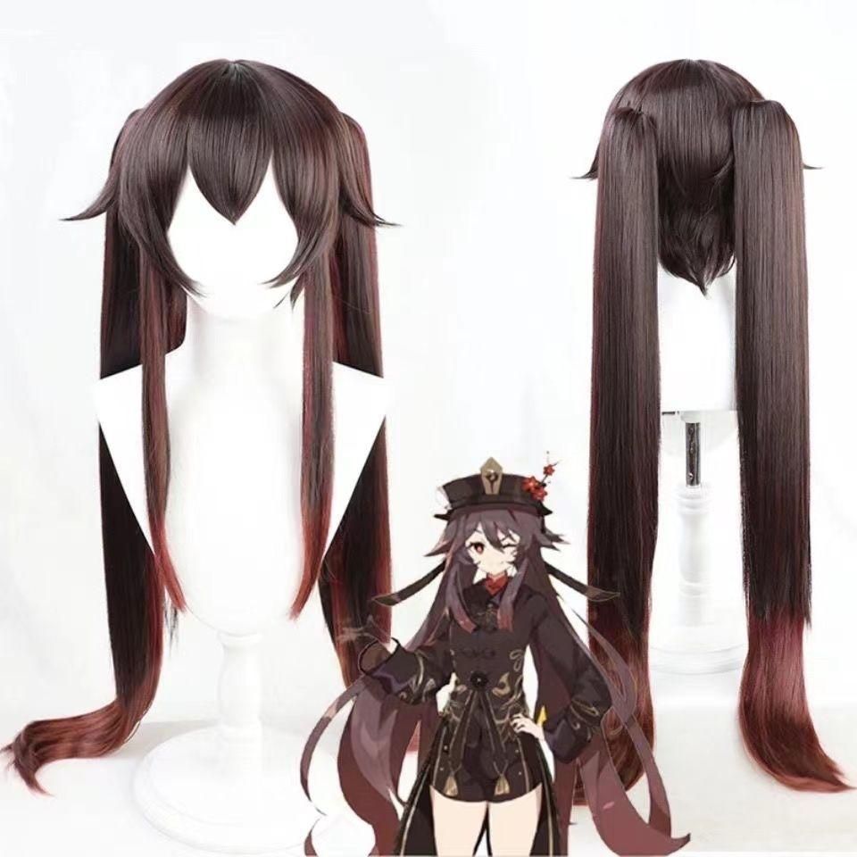 Shenron, Guardian Demon, Huto, Double-color, Double-bun Style Cosplay Wig