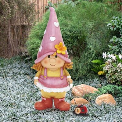 Kreslené trpasličí miniatury Pryskyřičné řemeslo Elfí trpasličí ozdoby Roztomilá figurka zahradního gnóma Zahrada