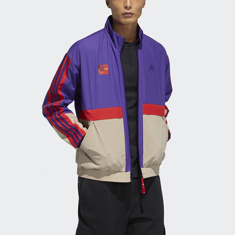 Adidas CNY Series Stand-Up Collar Sports Jacket Men Jackets Academy-Purple GP1824