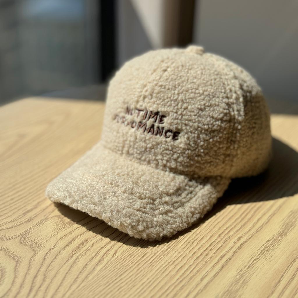 New Hat for Women in Autumn and Winter Thickened and Warm Lamb Wool Korean Version Fashion Versatile Duck Cap Student Plush Baseball