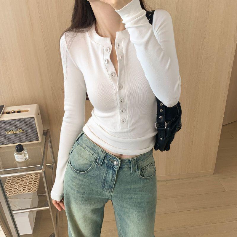 Undercoat for Women Long Sleeved T-shirt for Inner Lining