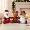 1/3pcs Smart Interactive Dog Toy Squeaky Christmas Plush Dolls Chew Resistant for Large Medium Small Breeds Indoor Outdoor Play
