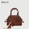 Ladies Messenger Bag Frosted Suede Handbag Retro Pillow Bag