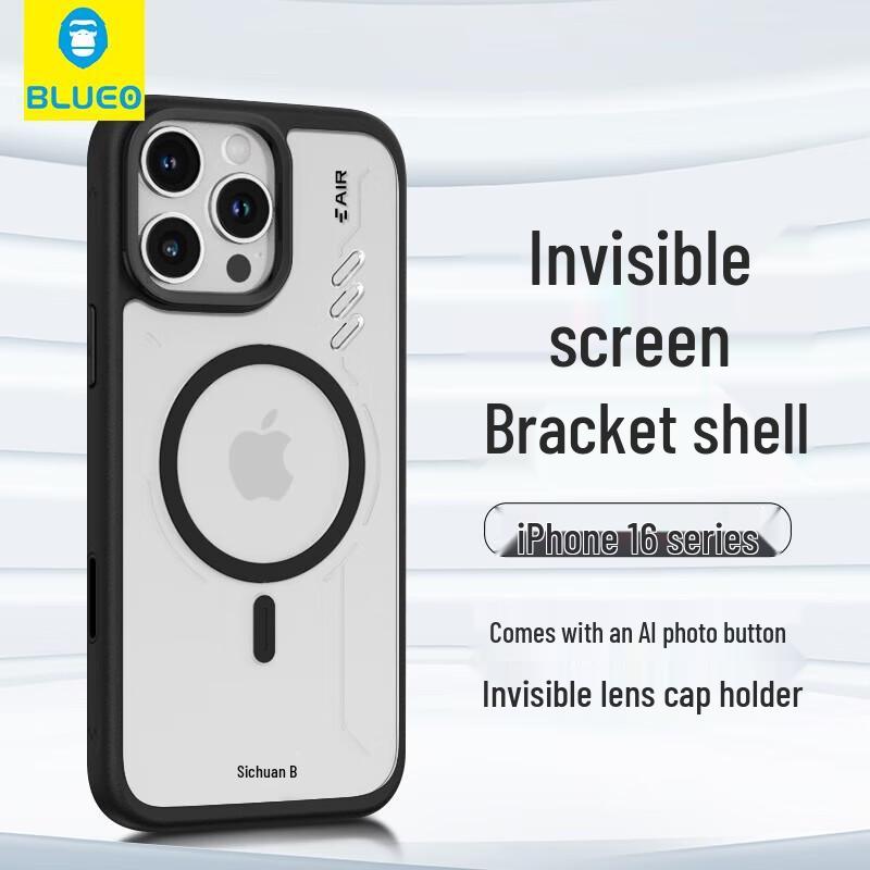 

Mr. Blue Gorilla iPhone 16 Pro Max Magnetic Stand Phone Case iPhone 16 Pro Max