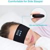 Auriculares para dormir con Bluetooth, cascos deportivos con reproductor de música, diadema fina, suave, elástica, cómoda, inalámbrica, antifaz para música, 2022