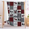 Digital Print Flannel Blanket Wish Christmas Blanket Flannel Blanket