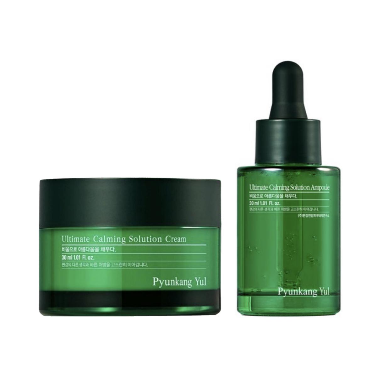 

[Pyunkang Yul] Calming Set: Ampoule 30ml + Cream 30ml Soothing Care for Sensitive Skin Ampoule 30ml + Cream 30ml