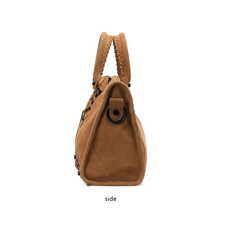 Brun Koskinn Toteväska – Vintage Mockaskinnfinish, Rymlig och Snygg för Vardagsbruk