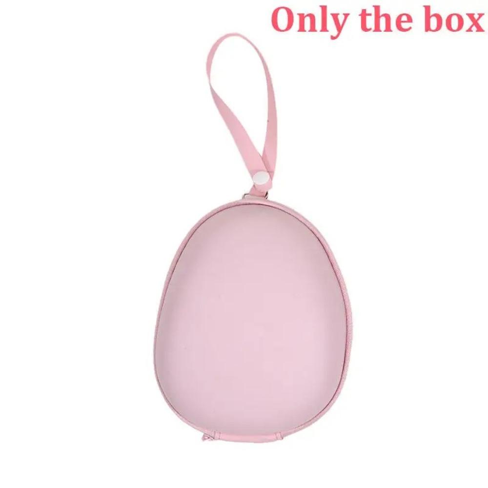 

Portable EVA Memory Foam Neck Pillow Bag PU Colorful Cervical Support Pillow Box Nap Pillow Storage Box Office Use рожевий