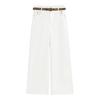 IEF French Style Casual Wide-Leg Trousers