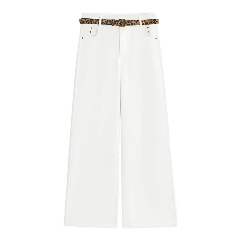 IEF French Style Casual Wide-Leg Trousers