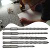 5pcs Tile Porcelain Drill Bit For SDS Carbide Drill Drilling For Ceramic Stone Carbide Drill Tile Porcelain Triangula Drill Bit