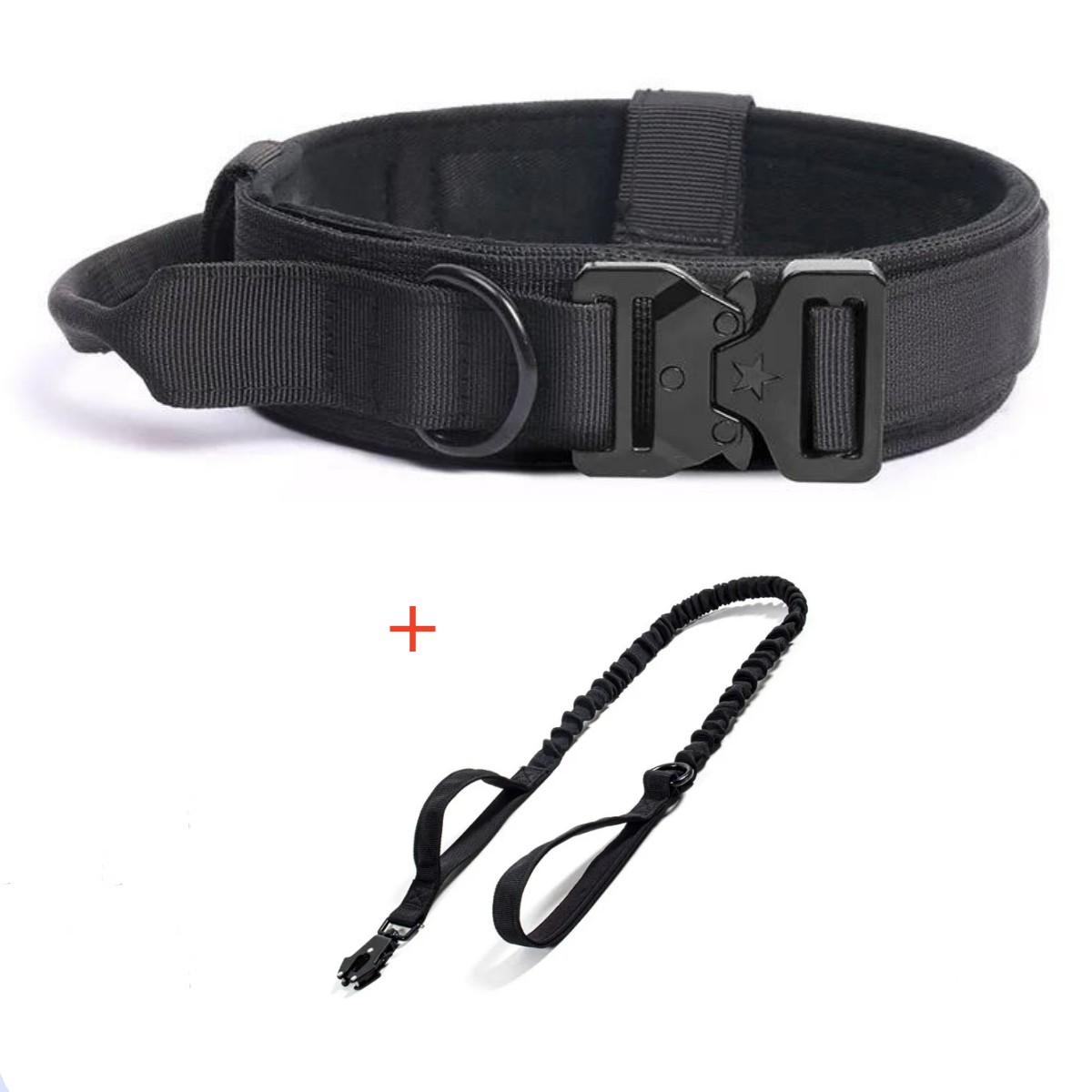 

Adjustable Tactical Dogs Collar Traction Rope Military Pets Collars German Shepherd Training Medium Large Dog Pet Accessories M
