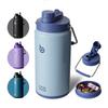 BOTTLE BOTTLE Water Large Capacity Vacuum Direct Stainless Steel with Blue Bottle, 2-Liter Jug, 2000ml, Insulated, Insulated, Drinking/Straw Drinking,