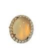 Jadeite White Ice Light, Natural White Chalcedony Ring, Agate Ring, Real Shot.