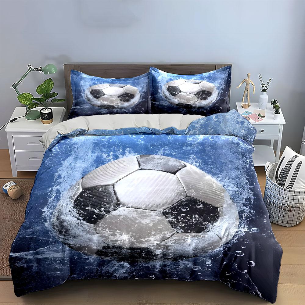 Waterproof Soccer Ball Set Outdoor Multiple Sizes Kid'S And Adults' Bedroom Exquisite 3Pc Bedding Set, Gift