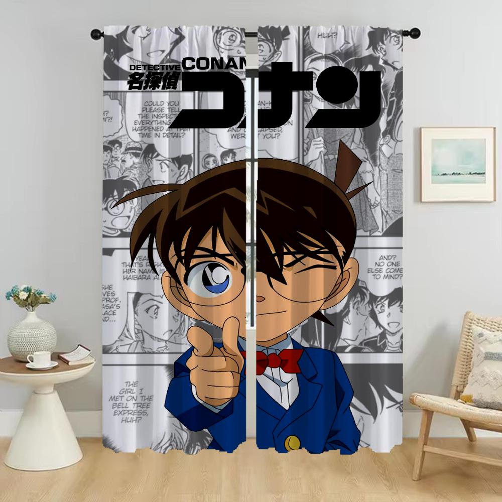 Conanes Anti-mosquito Curtains 2 Pieces Home Interior Curtains for Living Room Blackout Curtain Partition Shades Kitchen Elegant