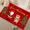 Non-Slip Christmas Cartoon Floor Mat for Entryway, Living Room, and Bathroom