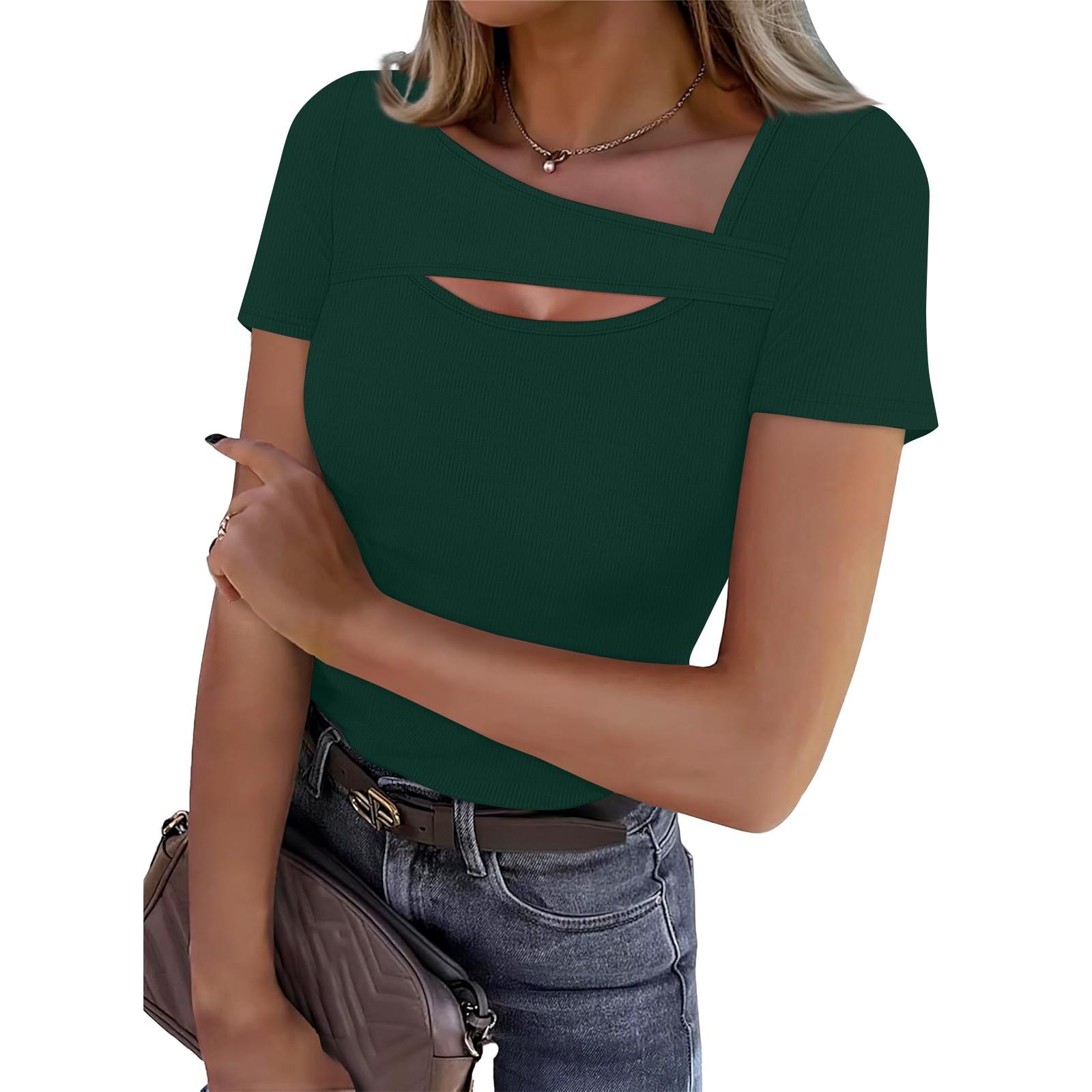 

Женские топы, рубашки с коротким рукавом для женщин, топы, рубашки XL