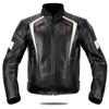 Herren Schutz PU-Leder Winddichte Motorrad Rennjacke - Warm, Sturzsicher, Offroad Ausrüstung