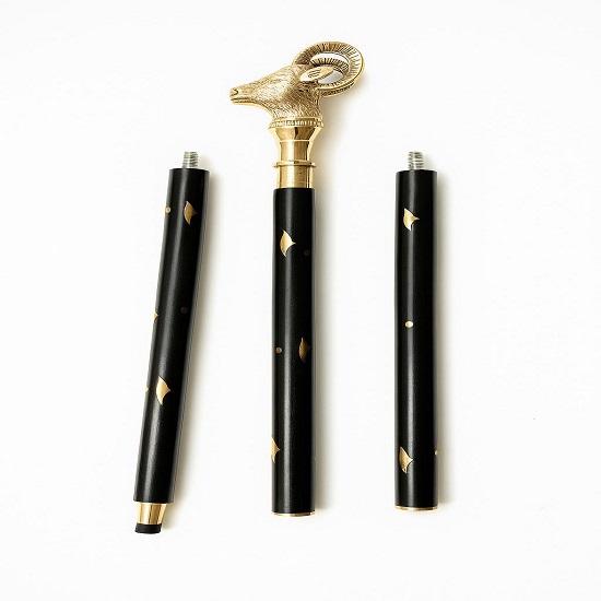 

Стильная латунная рукоять трость деревянная