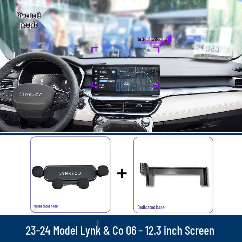 Lynk & Co 06 Car Phone Holder (2020-2024 Models) - Fixed Screen Support