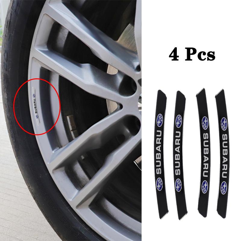 Car Wheel Hub Rim Badge Stickers Decals Decoration For Subaru STI Forester Impreza Legacy Outback XV BRZ WRX Tribeca oi3