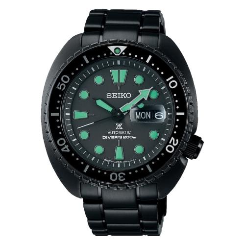 

Seiko Watch PROSPEX The Black Series Diver Scuba Mechanical Automatic (with Manual Winding) SBDY127 Men s