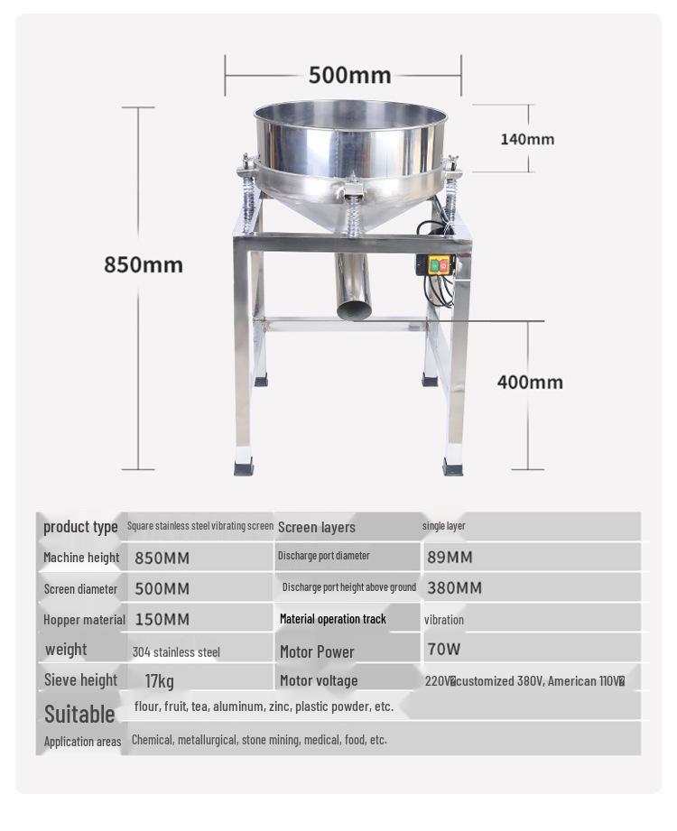 Electric Vibrating Sieve for Flour, Tea, and Powder