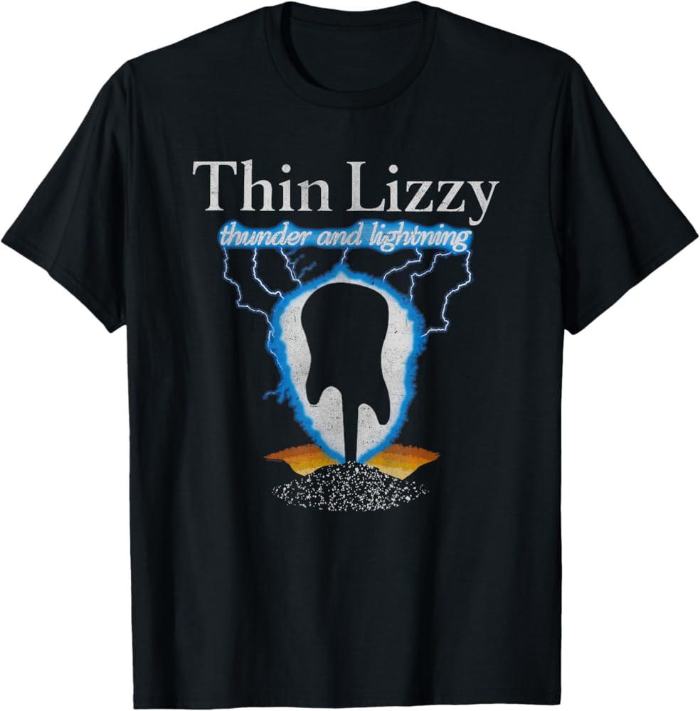 Thin Lizzy SInger Thunder amp; Lightning Shirt Unisex Concert All Sizes TR723 Unisex T-Shirt XXXXL