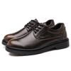 High Quality Men Leather Casual Comfort Lace Up Work Shoe Outdoor Lightweight Antiskid Oxford Shoes Flat Designer Business Shoes