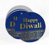Inkdotpot 100 Pack Happy Diwali Favor Paper Tag Craft Real Gold Foil Hang
