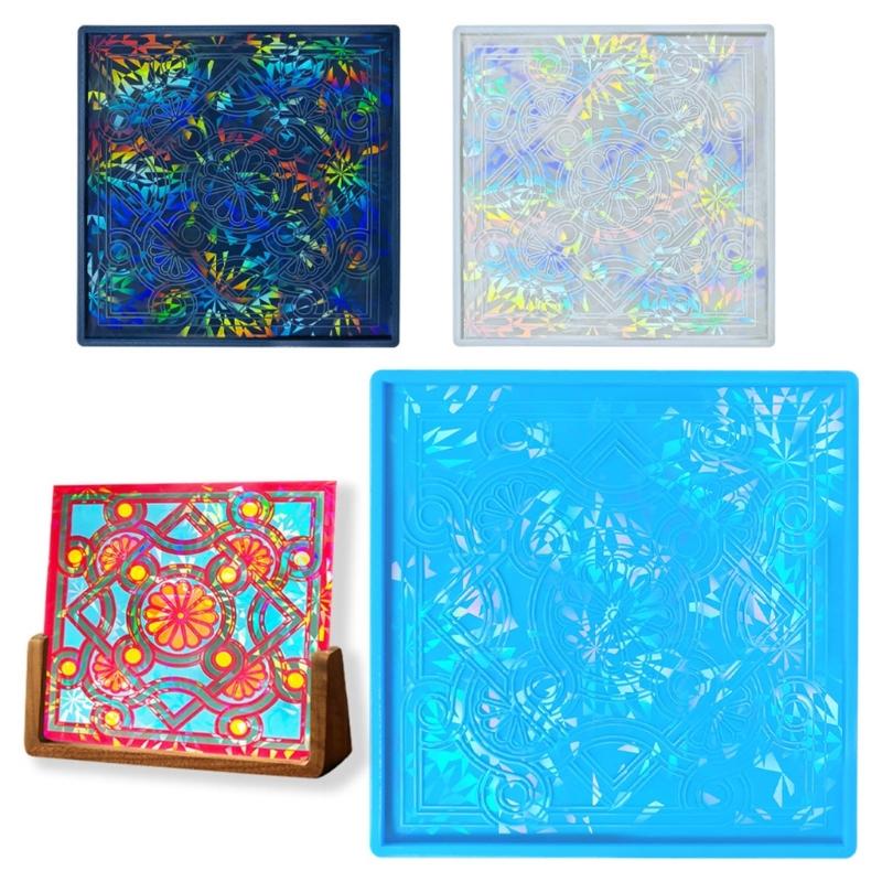 Holographic Paint Ornament Craft Silicone Mold Jewelry Epoxy Casting Jewelry Tool Making Resin Diy Craft Home Decoration