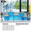 Dessert table Buffet table Food display rack Acrylic Cold Food Display Stand Hotel tea break table setup Ornament set Blue booth