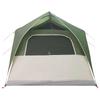 Tunnel Tent with Roof Green 10 Person Capacity Polyester and Steel