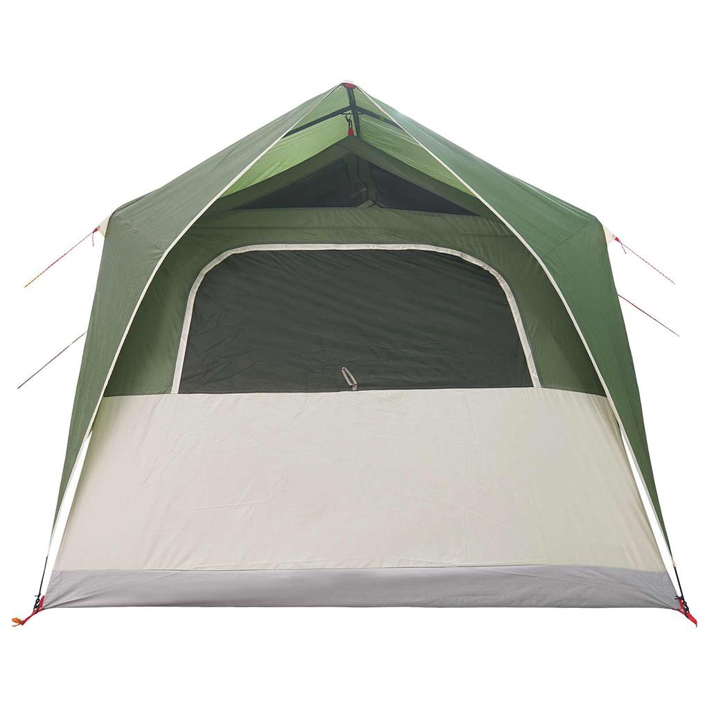 Tunnel Tent with Roof Green 10 Person Capacity Polyester and Steel