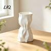 Elegant Housewarming Gift 3D Printed Flower Vase, Modern Minimalist Vase for Living Room Glass Plant Pot Bedroom Home Decor, Creative Floral