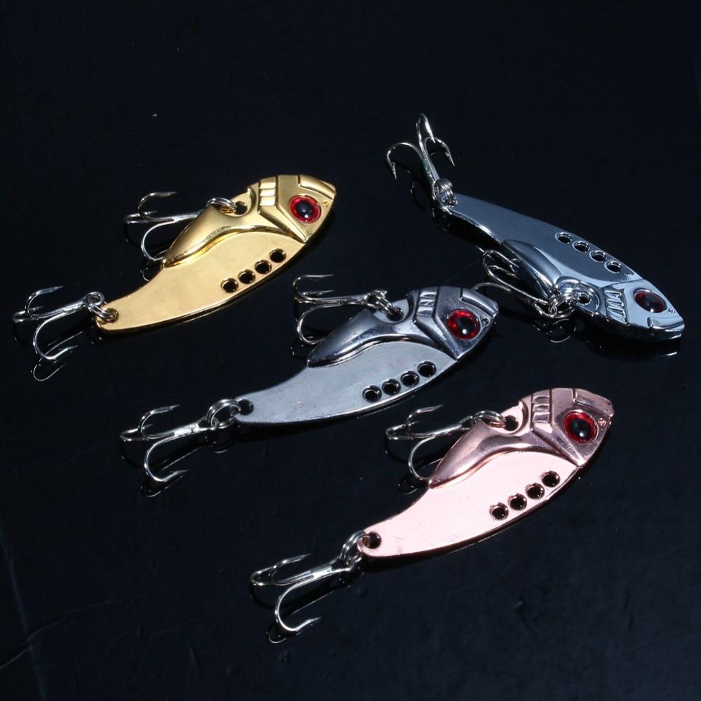 4 Pcs 11g VIB Fishing Lures 55mm Topwater Baits Durable Crank Baits  Bass Fishing