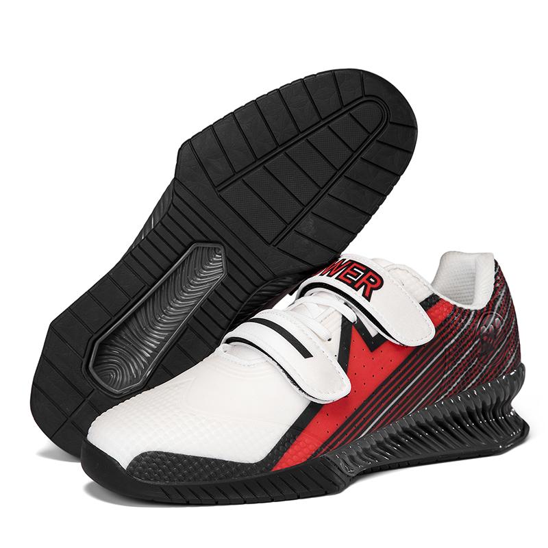 Men Durable Weightlifting Shoes Big Size Red Green Man Heavy Lifts Squats Powerlifting Sneakers Big Size