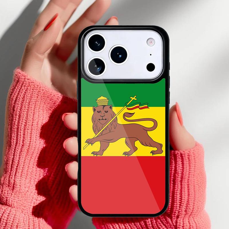 Ethiopia Flag Phone Case for iPhone 17 16 15 14 13 Pro Max Back Cover for 12 11 Pro Coque