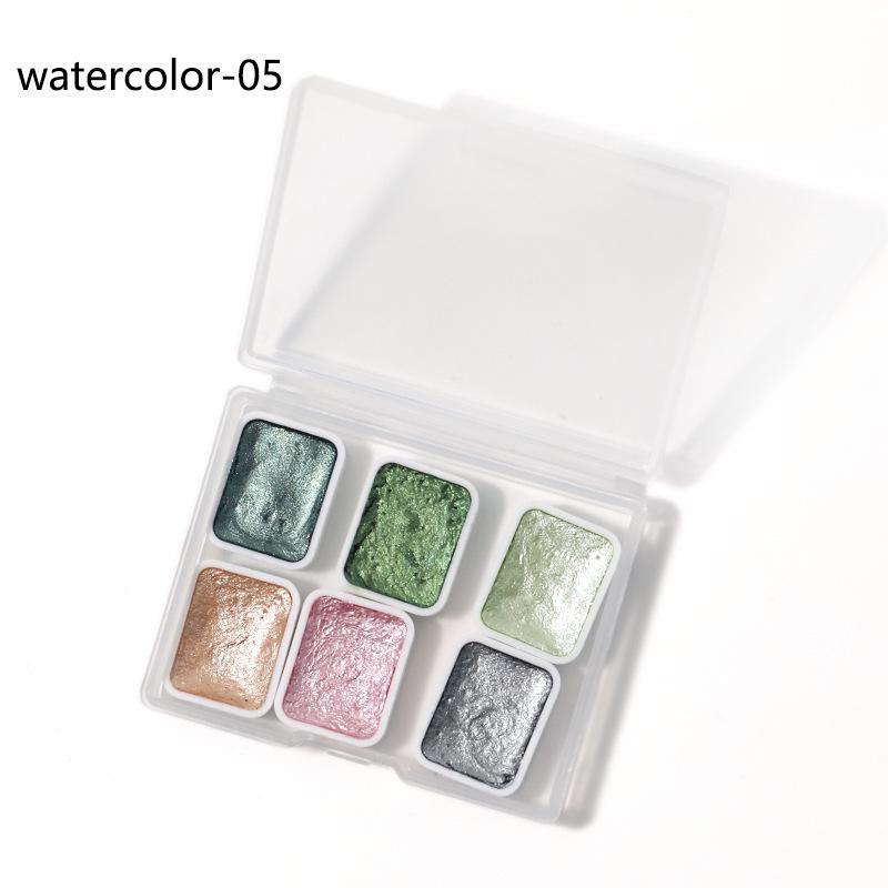 Vopsele Acuarelă Sidefate pentru Nail Art - Efecte Metalice Ombre & Marmură