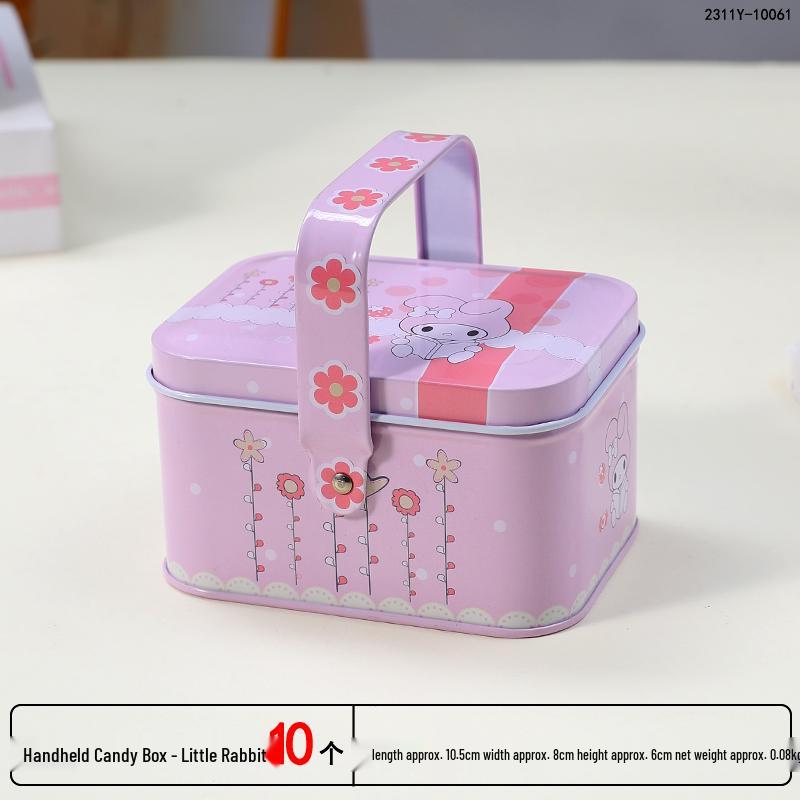Adorable Cartoon Chocolate & Cookie Tin Box - Children's Gift or Wedding Favor Storage