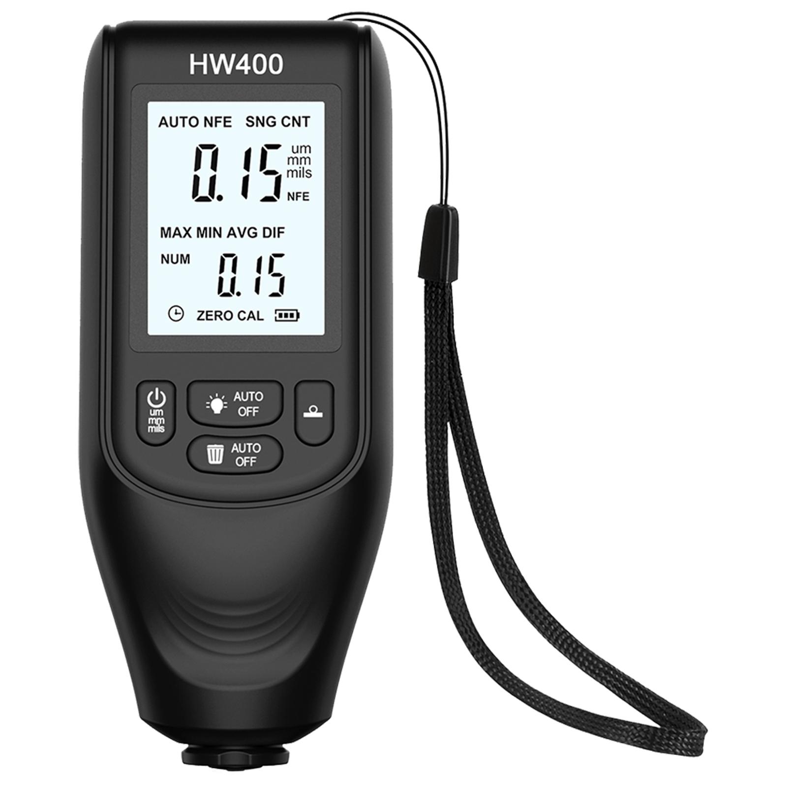 HW-400 Digital Paint Meter 0-2000UM Car Coating Depth Gauge Car Coating Thickness Meter for FE NFE