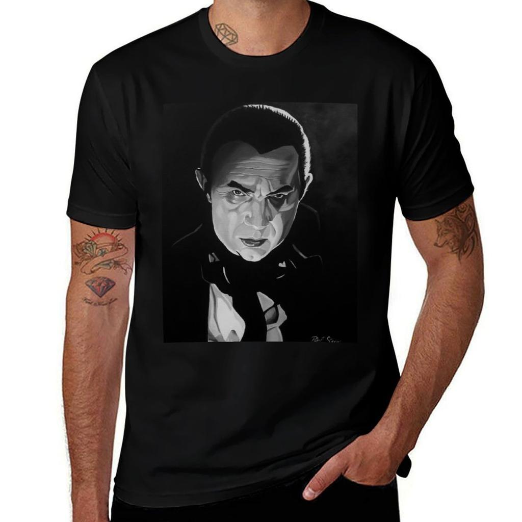 Lugosis Dracula Tshirt Basic Simple Casual Short Sleeve Tee