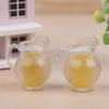 2Pcs Dollhouse Simulation Lemon Orange Juice Beverage Kettle Model Orange Juice Drinks Doll Accessories Decorative Props
