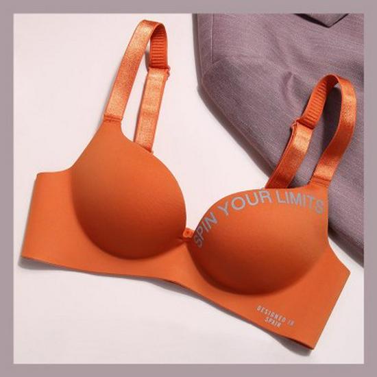 

Элегантный цельный бюстгальтер для британской школьницы: Удобный, Без косточек, Идеально подходит для маленькой груди 38/85AB оранжевый