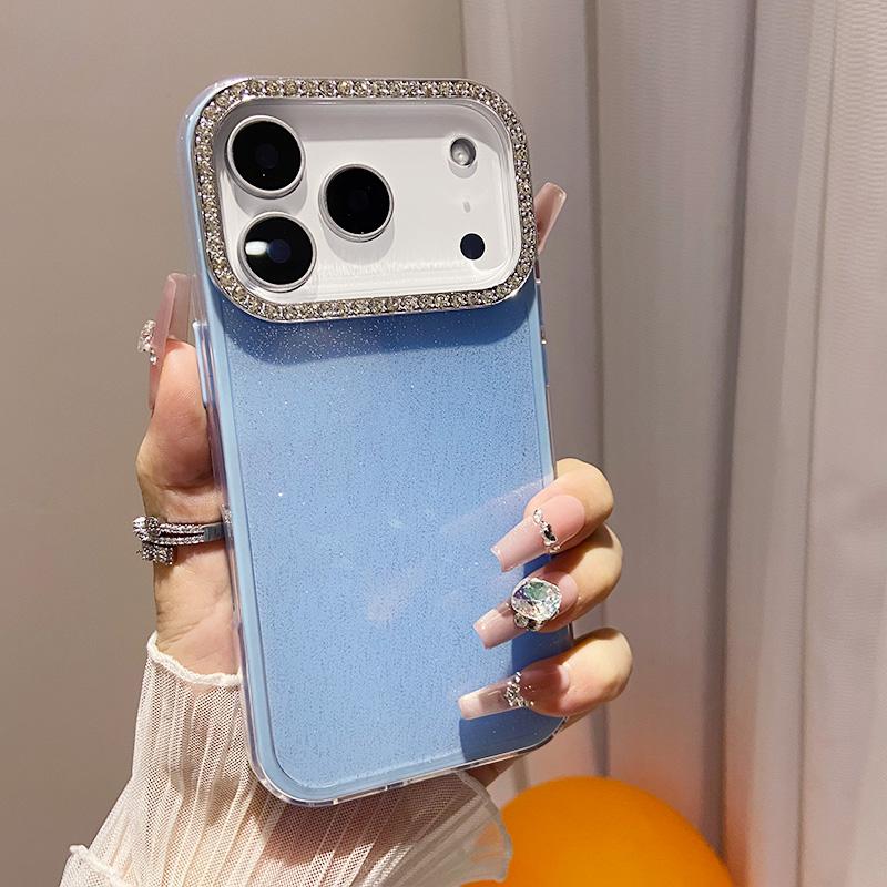 Luxus Glitzer Diamant Strass Handyhülle für IPhone 17 Air 16 Pro Max 15 14 13 12Pro 2 in 1 Stoßfeste Rückabdeckung Caque